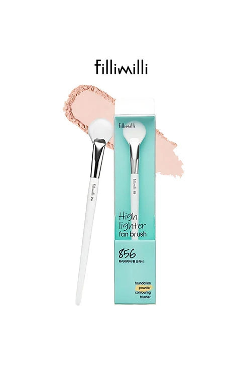 FILLIMILLI Highlighter Fan Brush 856 - Brocha de Maquillaje