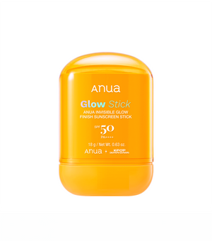 ANUA Invisible Glow Finish Sunscreen Stick 18g - Protector Solar en Barra Transparente con Ácido Hialurónico y Acabado Glow