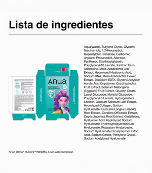 ANUA PDRN Hyaluronic Acid Capsule 100 Serum Mask 1u - Mascarilla Facial Regeneradora e Hidratante con PDRN