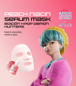 ANUA Peach 70 Niacin Serum Face Mask 1u - Mascarilla Facial Iluminadora con Extracto de Durazno y Niacinamida