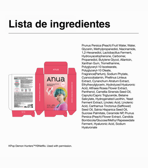 ANUA Peach 70 Niacin Serum Face Mask 1u - Mascarilla Facial Iluminadora con Extracto de Durazno y Niacinamida