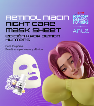 ANUA Retinol Niacin Night Care Mask 1u - Mascarilla Facial Renovadora Nocturna con Retinol y Niacinamida