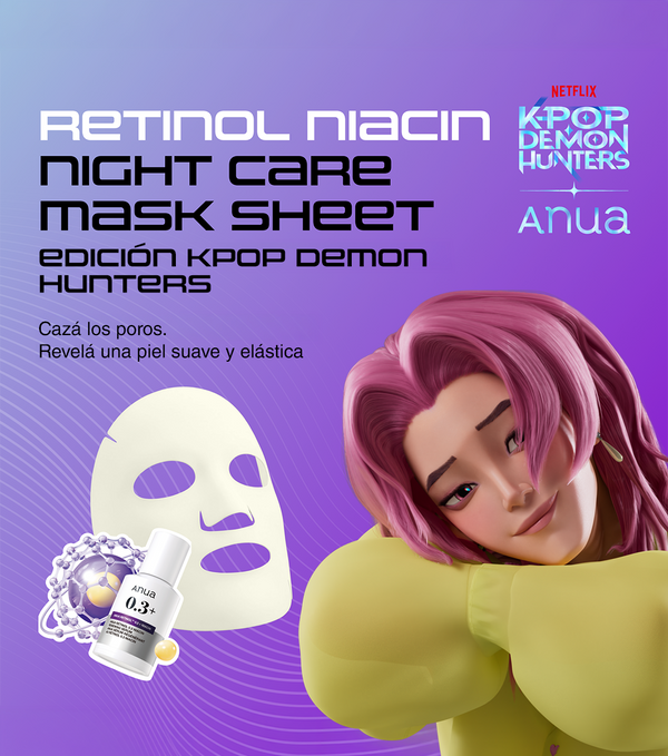 ANUA Retinol Niacin Night Care Mask 1u - Mascarilla Facial Renovadora Nocturna con Retinol y Niacinamida