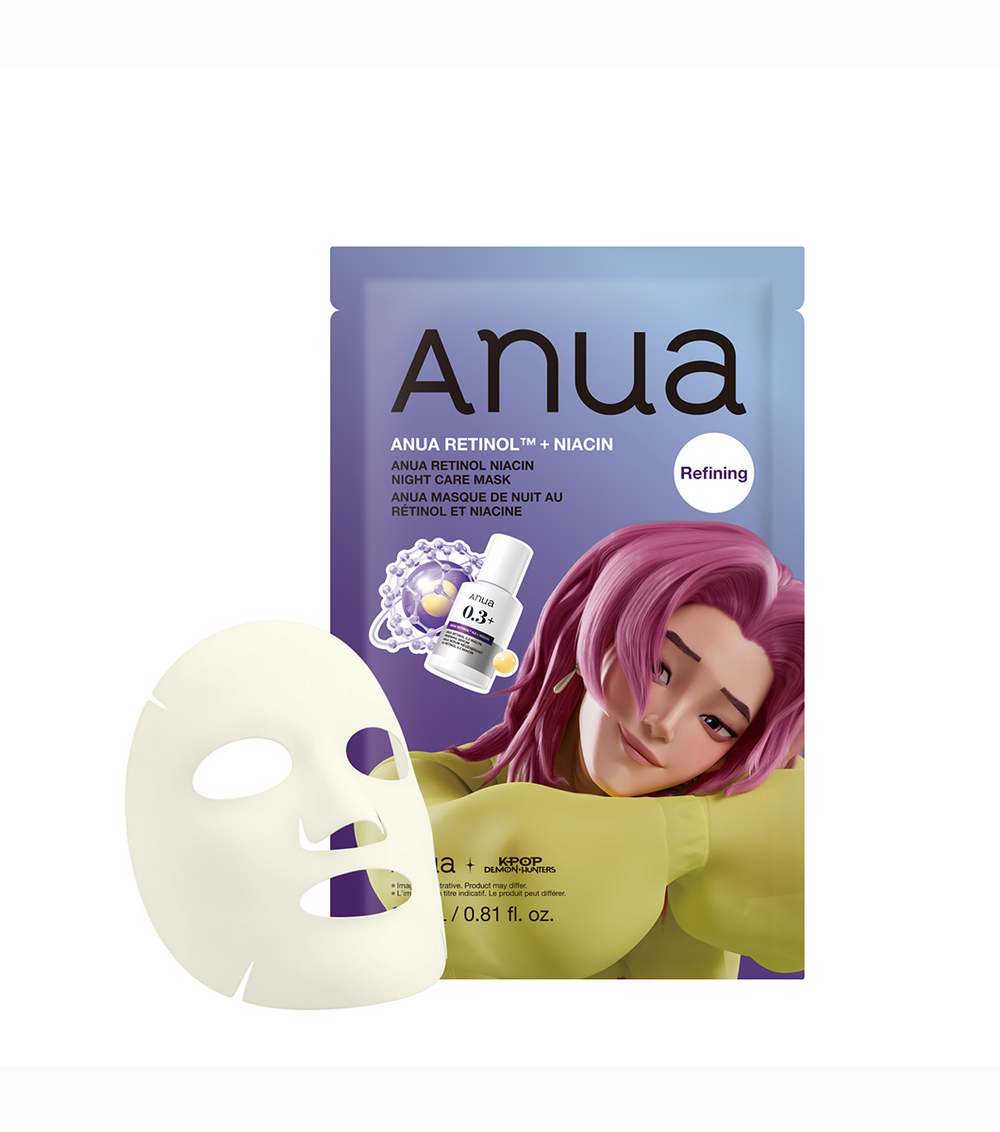 ANUA Retinol Niacin Night Care Mask 1u - Mascarilla Facial Renovadora Nocturna con Retinol y Niacinamida
