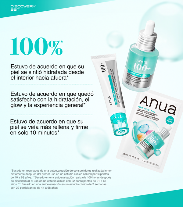 ANUA PDRN Discovery Set 3u- Set de Cuidado Regenerador y Antiedad con PDRN y Ácido Hialurónico