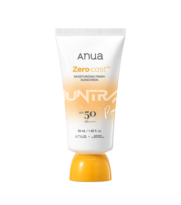 ANUA Zero-Cast Moisturizing Finish Sunscreen 50ml - Protector Solar Hidratante Efecto Invisible con Ácido Hialurónico y Niacinamida