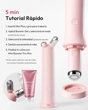 MEDICUBE AGE-R V Roller Pink Cabezal Roller Facial y Corporal para Mini Booster Pro Plus