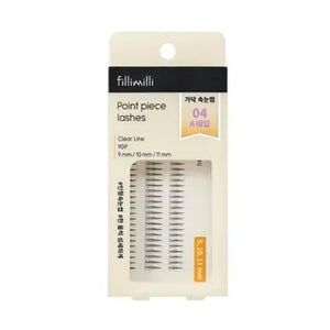FILLIMILLI Point Piece Lashes 04 A Shape (9, 10, 11mm) (90 piezas) Pestañas Postizas
