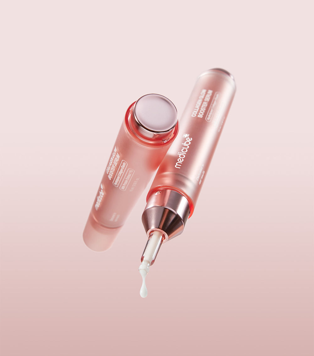 MEDICUBE – Collagen Glow Booster Serum (15 ml) | Serum con colágeno y elastina Efecto "Glass Glow"