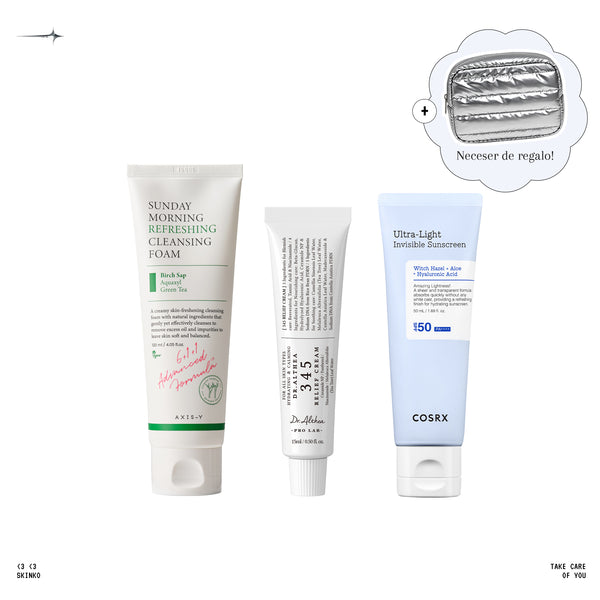 SET Pieles Sensibles y Grasas – Bálsamo Dr. Althea + Espuma AXIS-Y + Protector COSRX