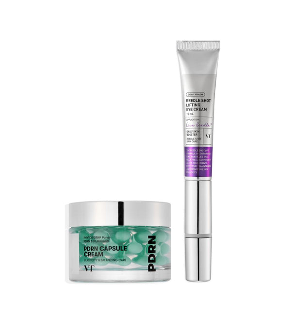 VT COSMETICS PDRN Dúo Lifting & Luminosidad Cream + Reedle Shot Ojos