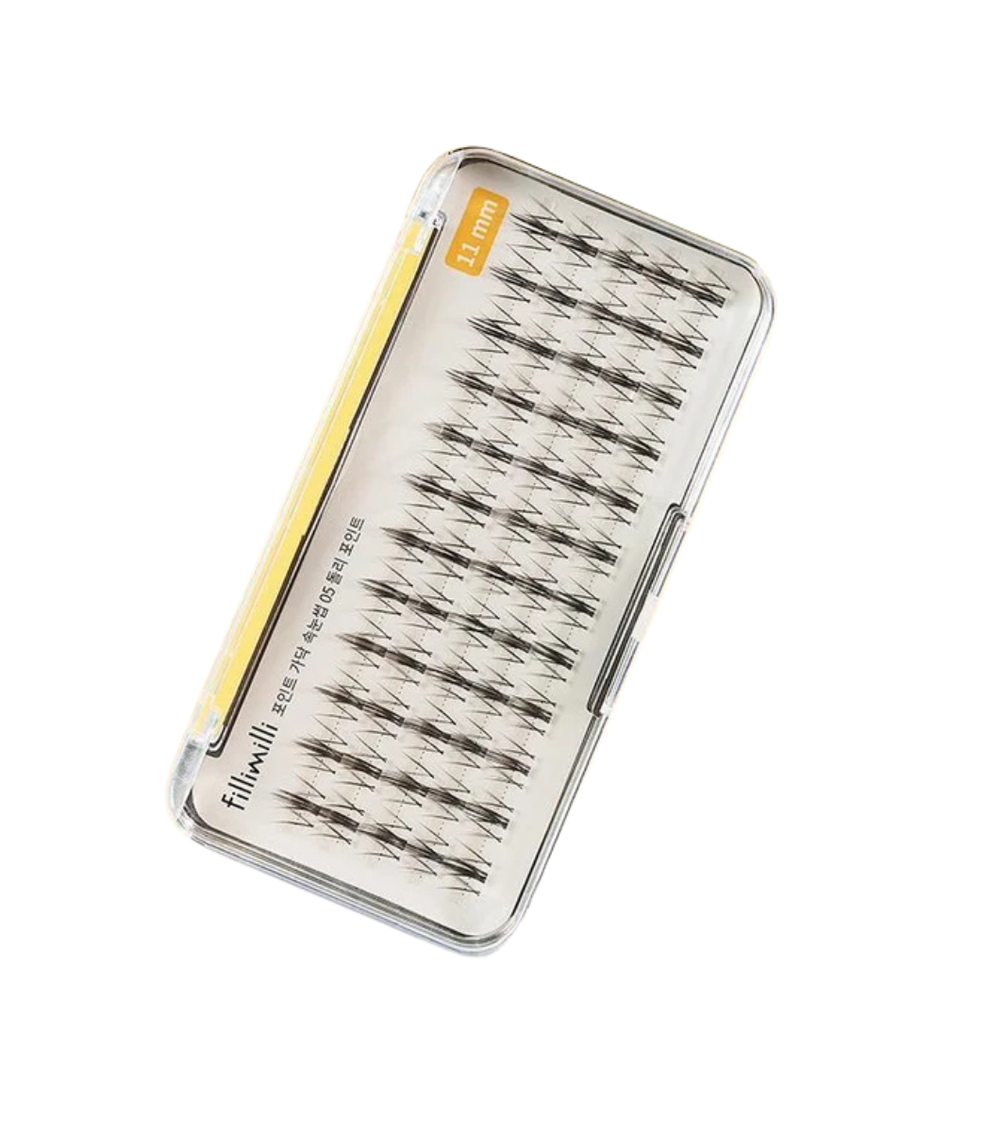 FILLIMILLI Point Piece Lashes 05 Dolly Point (11mm) (60 piezas) Pestañas Postizas