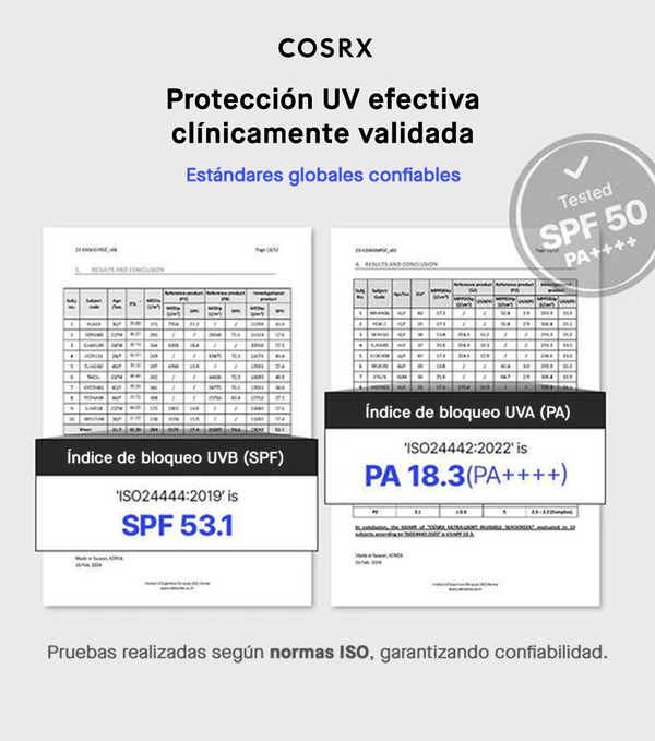 COSRX ULTRA-LIGHT INVISIBLE SUNSCREEN SPF50+ PA++++ 50ml | Protector solar facial de textura ultra liviana