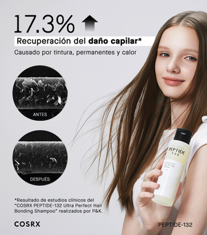 COSRX PEPTIDE-132 ULTRA PERFECT HAIR BONDING SHAMPOO 200ml| Shampoo reparador y calmante