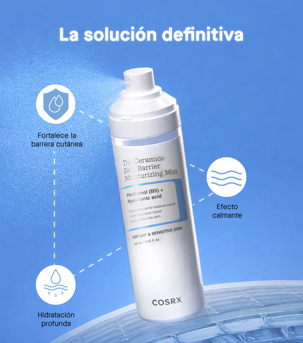 COSRX THE CERAMIDE SKIN BARRIER MOISTURIZING MIST 120ml| Bruma facial hidratante y reparadora