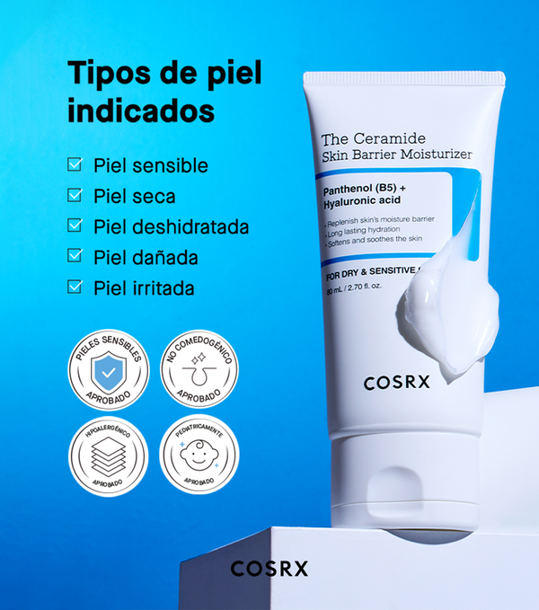 COSRX THE CERAMIDE SKIN BARRIER MOISTURIZER 80ml| Crema para fortalecer barrera cutánea