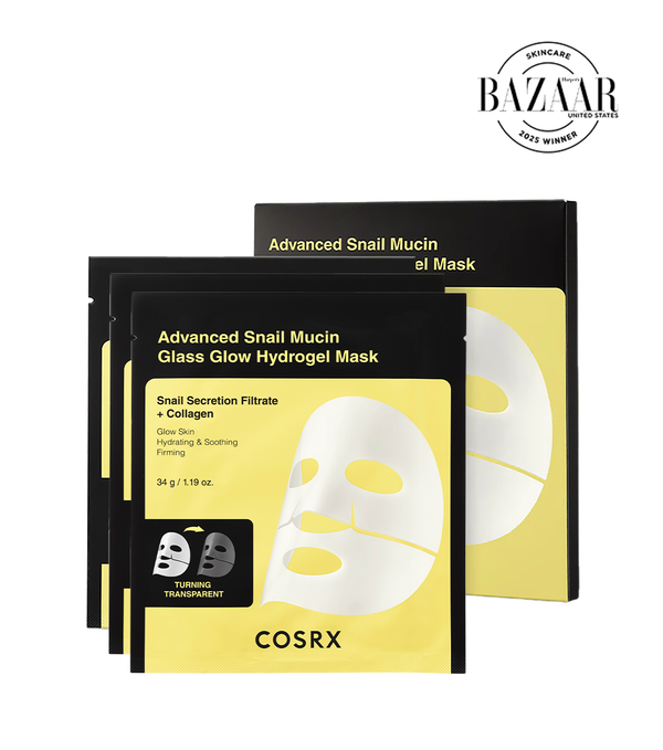 COSRX ADVANCED SNAIL MUCIN GLASS GLOW HYDROGEL MASK | Mascailla Glass Skin de Hidrogel