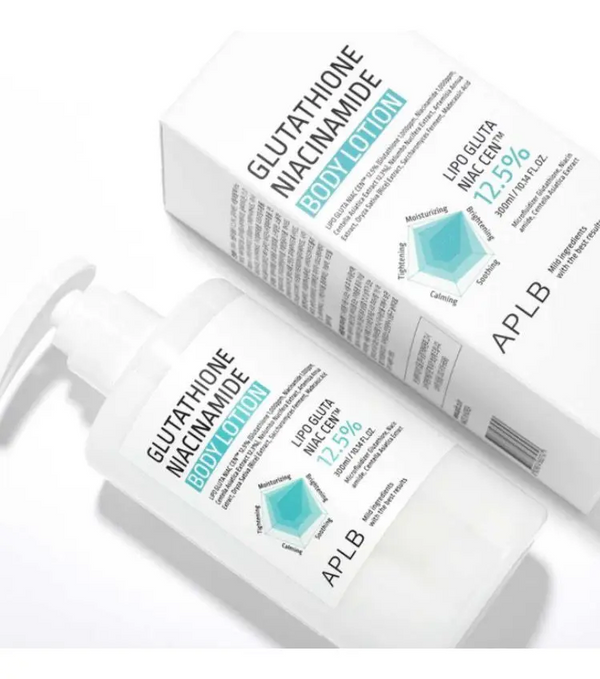 APLB Locion Corporal Glutation Niacinamida Centella Asiática 12,3 % Crema Corporal Iluminadora 300ml