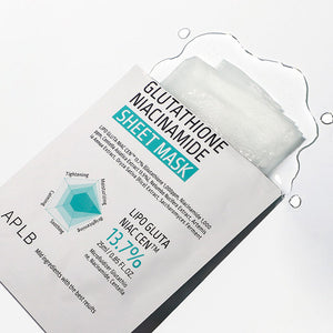 APLB Mascarilla Facial Glutation Niacinamida 25ml Centella Asiática 13,5 %