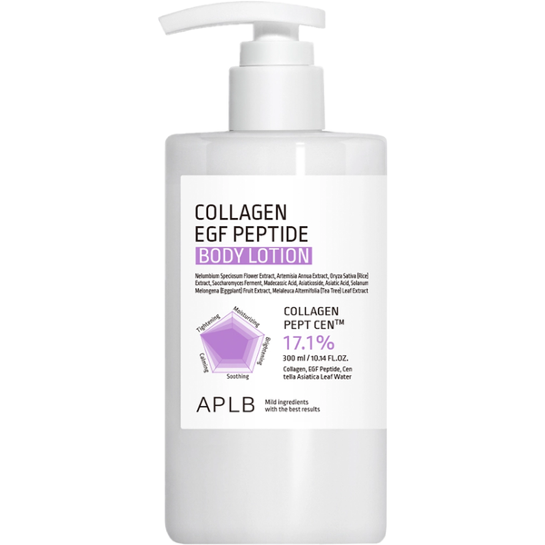 APLB Locion Corporal Con Colageno EGF Peptidos 300ml Hidratante y Reafirmante con Colágeno Hidrolizado