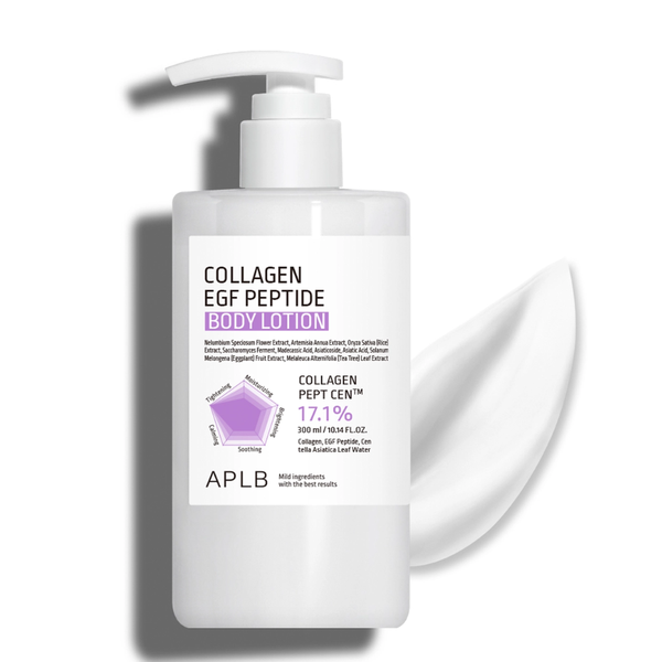 APLB Locion Corporal Con Colageno EGF Peptidos 300ml Hidratante y Reafirmante con Colágeno Hidrolizado