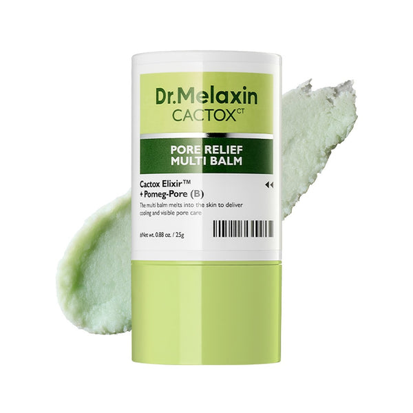 Dr. Melaxin Cactox Pore Relief Multi Balm 25 g, envase sobre fondo blanco