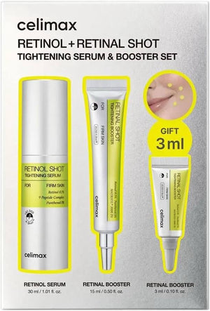 CELIMAX The Vita-A Retinal Shot Tightening Booster + Retinol Shot Tightening Serum - Set Antiedad con Retinal y Retinol