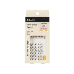 FILLIMILLI Point Piece Lashes 01 Pure Daily (9mm) (60 piezas) - Pestañas Postizas