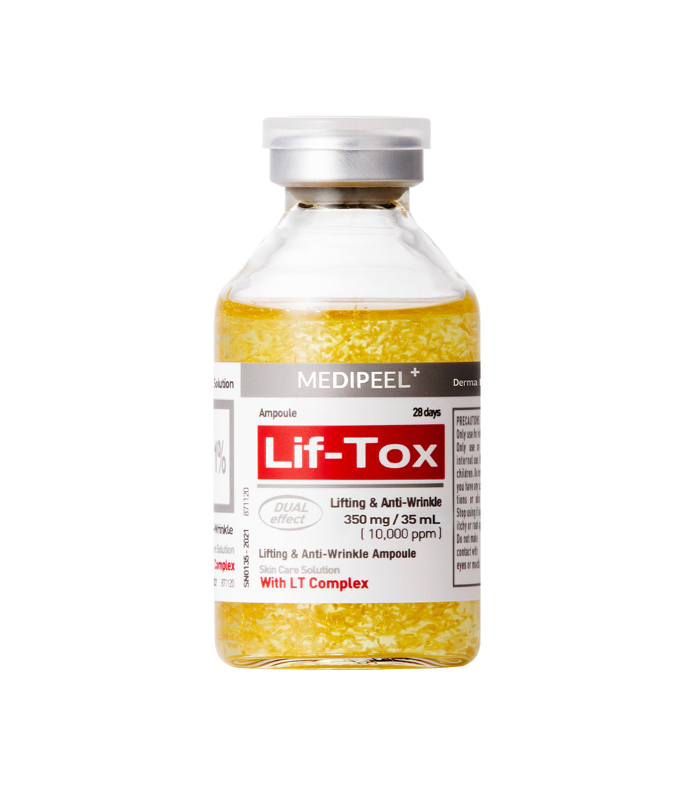 MEDI-PEEL Lif-Tox Ampoule 35ml – Ampolla Reafirmante y Revitalizante con Colágeno e Hidrolizado de Elastina