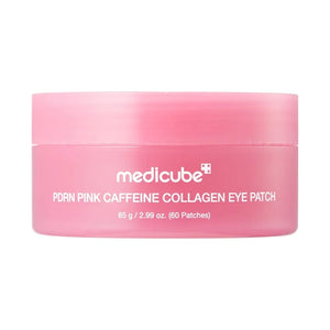 MEDICUBE PDRN Pink Caffeine Collagen Eye Patch - Parches de Hidrogel Para Contorno de Ojos 60 Unidades
