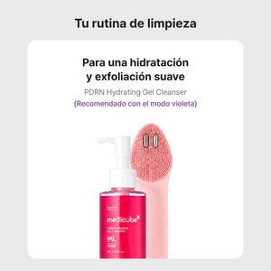 MEDICUBE SET Age-R Booster Pro Mini Plus Pink – Dispositivo + Cabezal Limpiador + Gel Limpiador PDRN