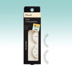 FILLIMILLI Point Cutting Lashes 01 Super Long C Curl (11mm) - Pestañas Postizas