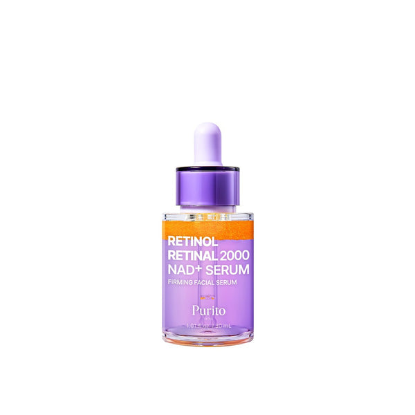 Purito Seoul Retinol Retinal 2000 NAD+ Serum 30 ml, frasco sobre fondo blanco