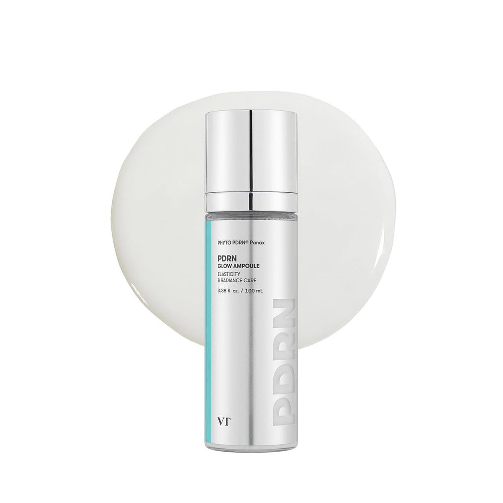 VT Cosmetics PDRN Reedle Glow Ampoule 100 ml, frasco sobre fondo blanco